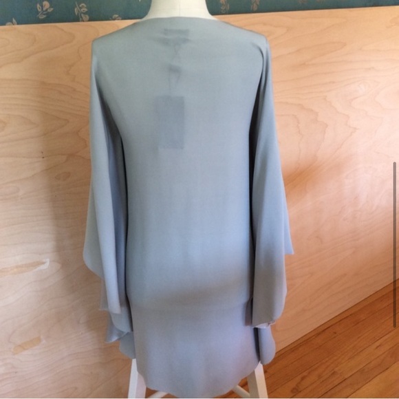 $495 Halston Serena Ice Blue Dress - Picture 3 of 3